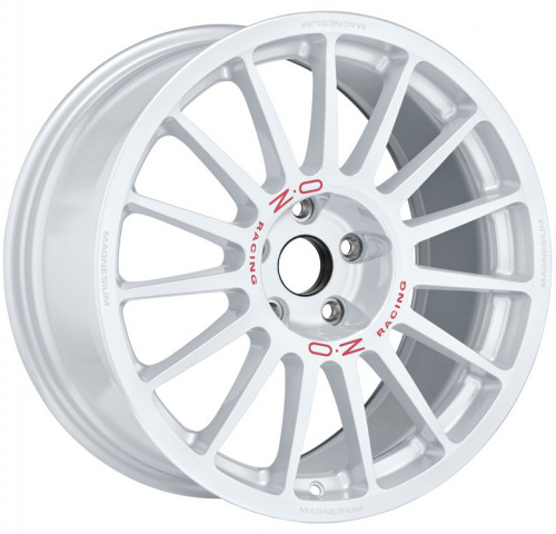 Oz Racing Superturismo Magnesio Race White Red Lettering